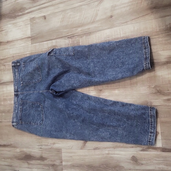 Time & Tru Acid Wash Utility Jeans Size 18 - Picture 2 of 5